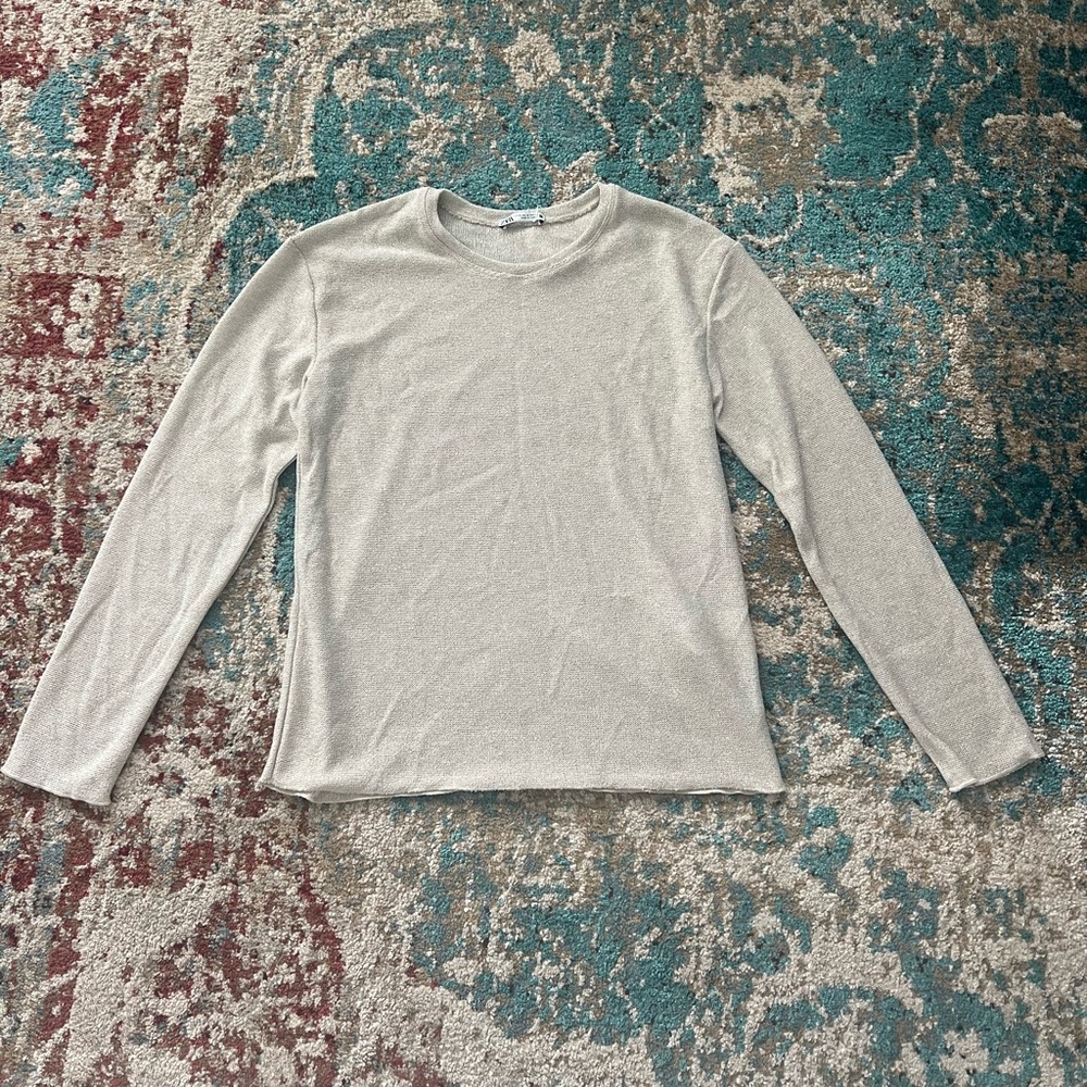 Zara Long Sleeve with Glitter Detail